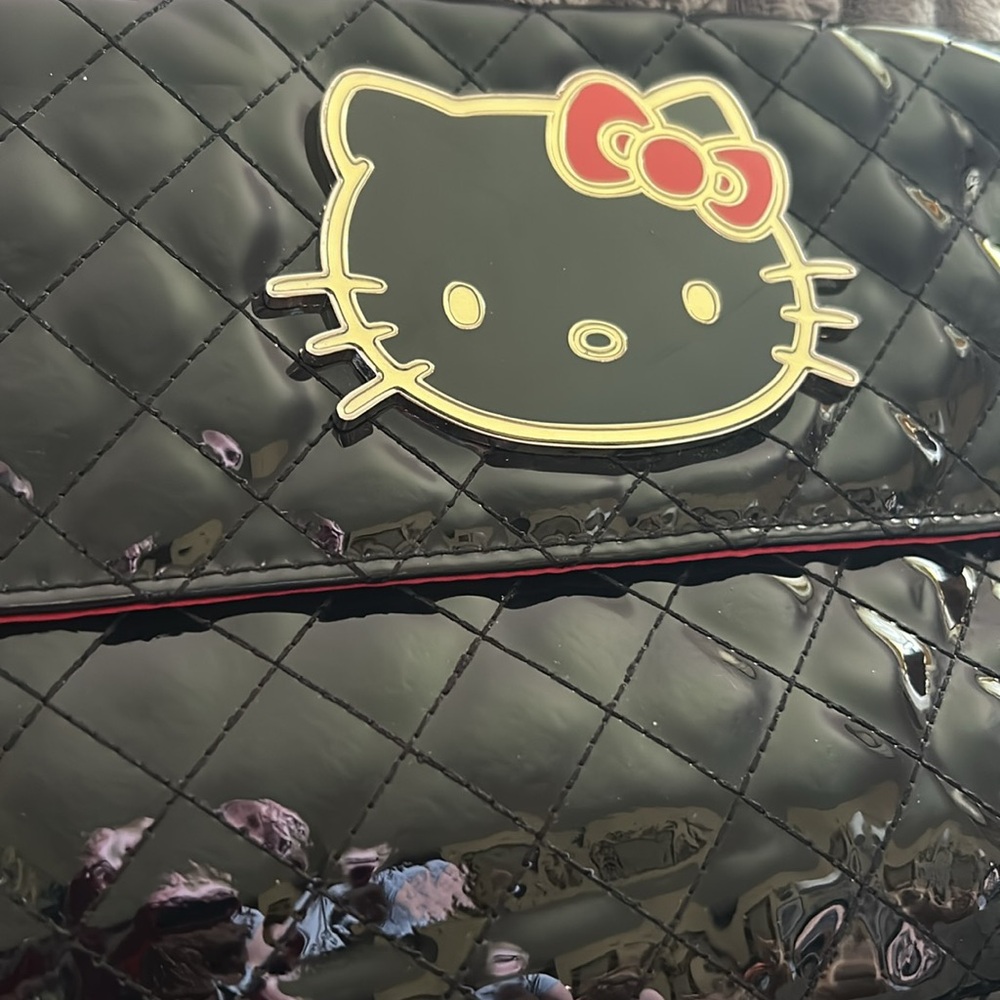 Loungefly Loves HELLO KITTY by Sanrio Crossbody Bag Handbag Quilted Purse 🐈‍⬛ - Picture 15 of 16